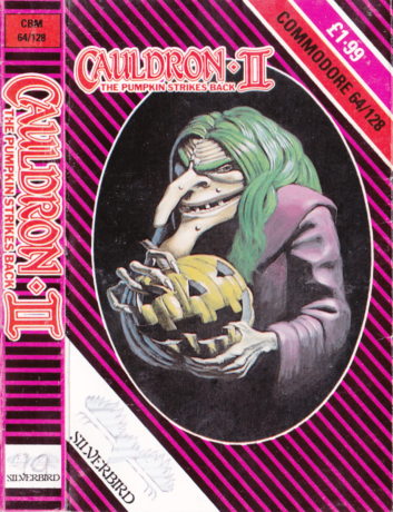 Tape Game Cover Commodore 64 C64 Silverbird Firebird - Cauldron II