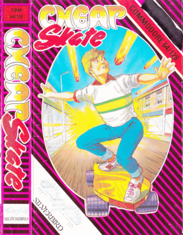 Tape Game Cover Commodore 64 C64 Silverbird Firebird - Cheap Skate