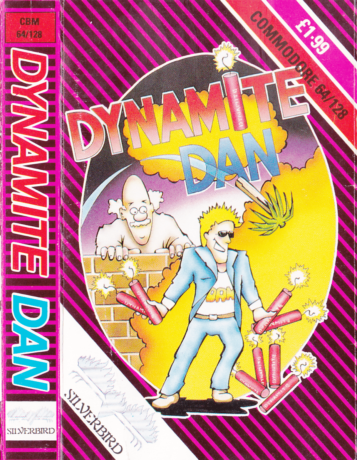 Tape Game Cover Commodore 64 C64 Silverbird Firebird - Dynamite Dan