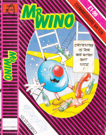 Tape Game Cover Commodore 64 C64 Silverbird Firebird - Mr Wino