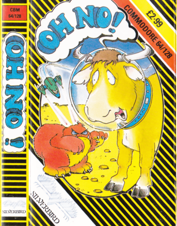 Tape Game Cover Commodore 64 C64 Silverbird Firebird - Oh No!
