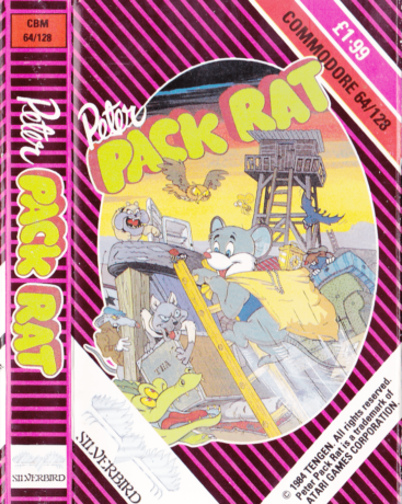 Tape Game Cover Commodore 64 C64 Silverbird Firebird - Peter Pack Rat
