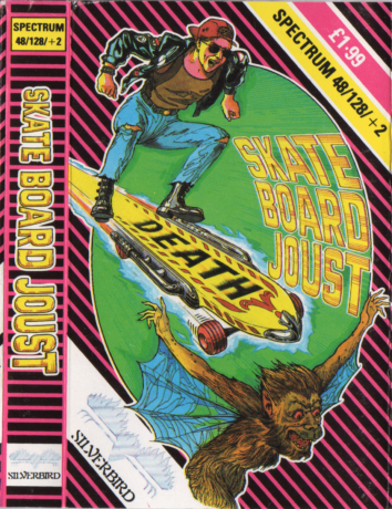 Tape Game Cover ZX Sinclair Spectrum Silverbird - Skate Board Joust