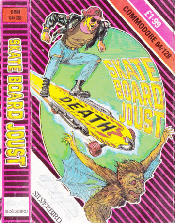 Tape Game Cover Commodore 64 C64 Silverbird Firebird - Skate Board Joust