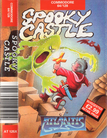 Tape Game Cover C64 Commodore Atlantis - Spooky Castle