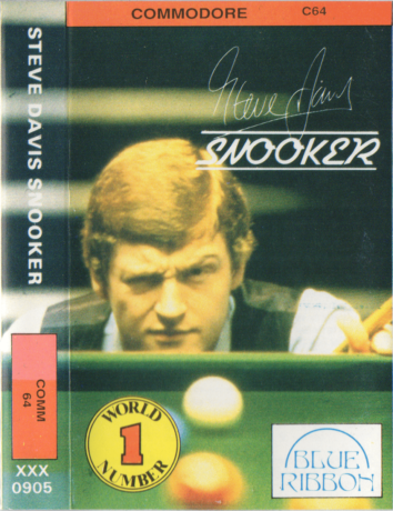 Tape Game Cover commodore 64 C64 Blue Ribbon - Steve Davis Snooker