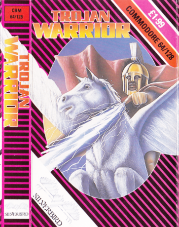 Tape Game Cover Commodore 64 C64 Silverbird Firebird - Trojan Warrior