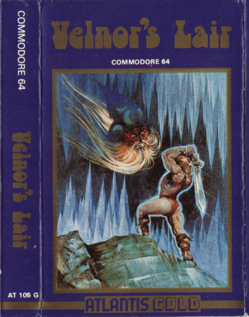 Tape Game Cover C64 Commodore Atlantis Gold - Velnor's Lair