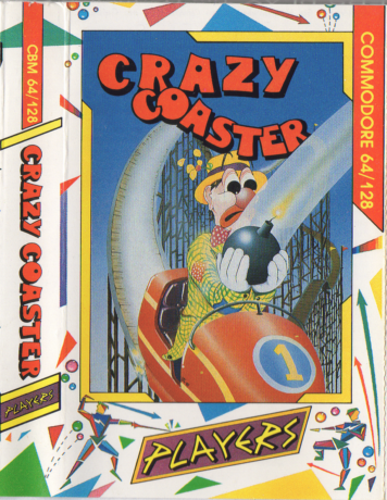 Tape Game Cover C64 Commodore Players - Crazy Coaster