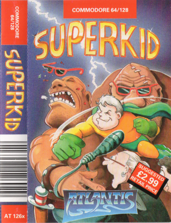Tape Game Cover C64 Commodore Atlantis - Superkid