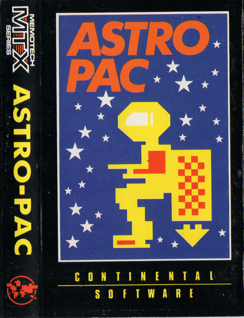 Tape Game Cover MTX Memotech Continental Software - Astro-Pac