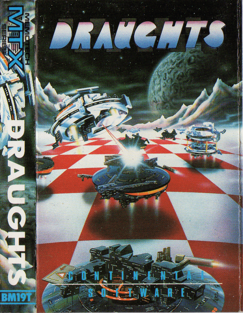 Tape Game Cover MTX Memotech Continental Software - Draughts