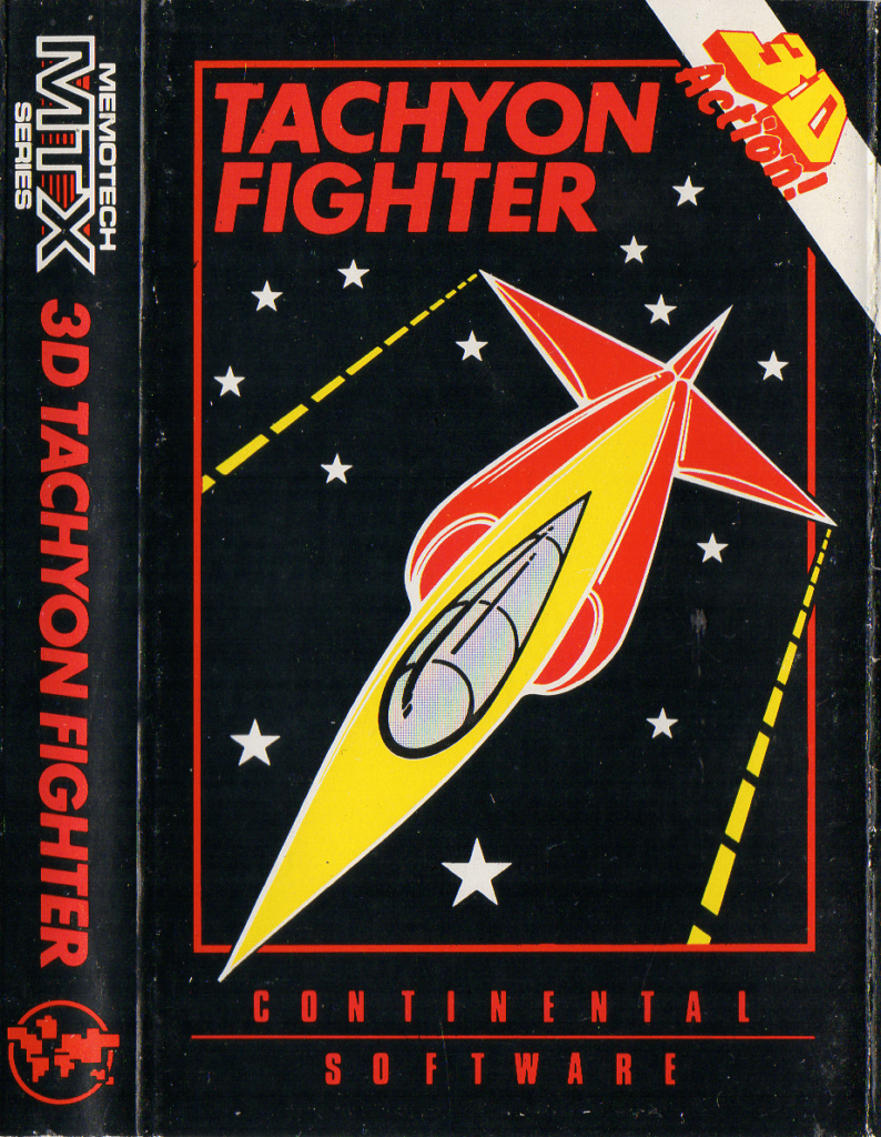 Tape Game Cover MTX Memotech Continental Software - Tachyon Fighter