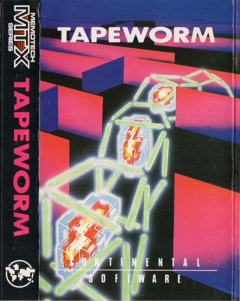 Tape Game Cover MTX Memotech Continental Software - Tapeworm