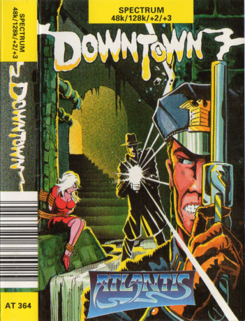 Tape Game Cover ZX Sinclair Spectrum Atlantis - Downtown