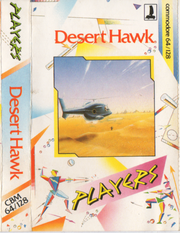 Tape Game Cover Commodore 64 C64 Players - Desert Hawk