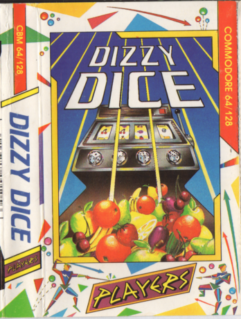 Tape Game Cover Commodore 64 C64 Players - Dizzy Dice