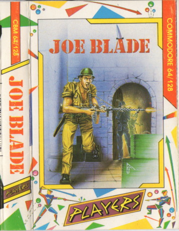 Tape Game Cover Commodore 64 C64 Players - Joe Blade