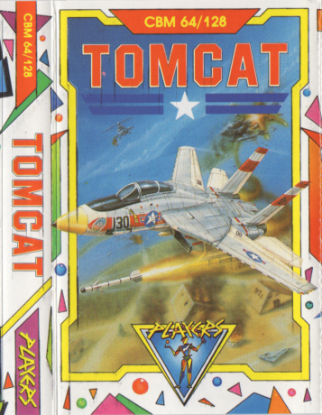 Tape Game Cover Commodore 64 C64 Players - Tomcat